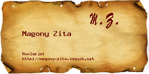 Magony Zita névjegykártya